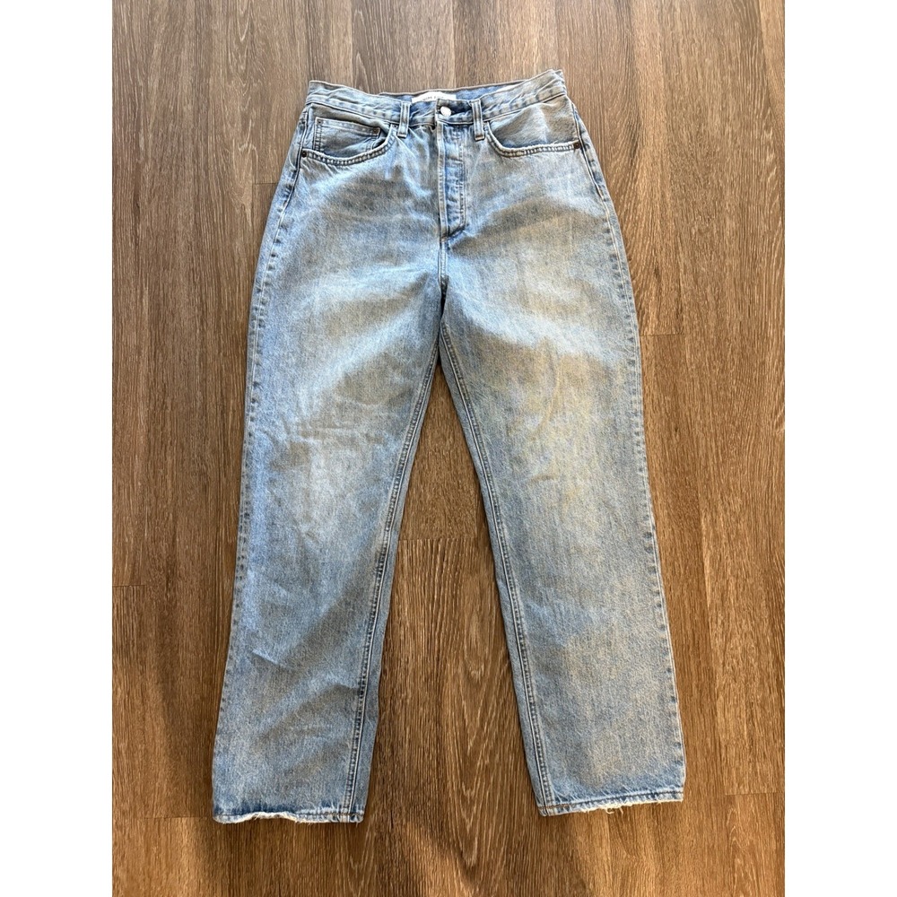 Denim Forum Womens Jeans Blue Size 29L The Joni High Rise Loose Organic Cotton